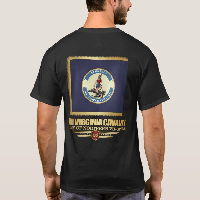T-shirt 4e cavalerie de Virginie (Dos)