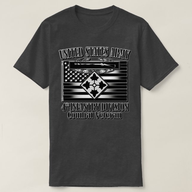 T-shirt 4e division d'infanterie Vétérinaire de combat (Design devant)