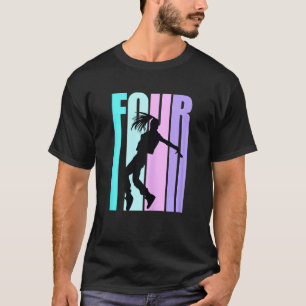 T-shirt 4ème anniversaire de danse pour filles Hiphop Dans