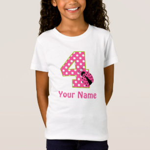 T-Shirt 4ème Chemise personnalisée par coccinelle verte