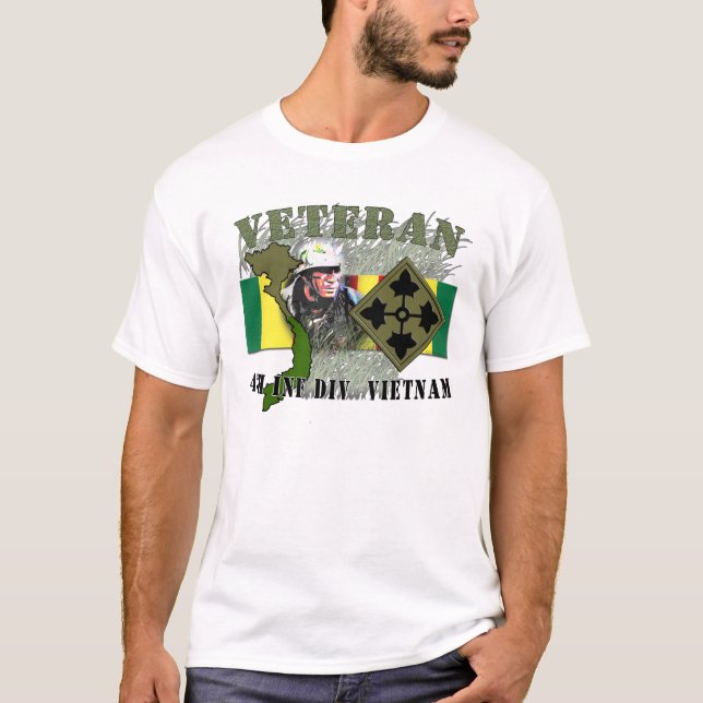T-shirt 4ème Divisions de FNI - Le Vietnam (Devant)