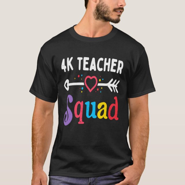 T-shirt 4k enseignant équipe 4k enseignant quatrième équip (Devant)