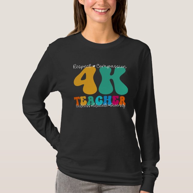 T-shirt 4K Teacher Appreciation Week Back to School (Devant)