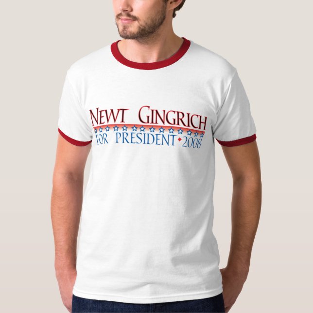 T-shirt 4prez-gingrich (Devant)