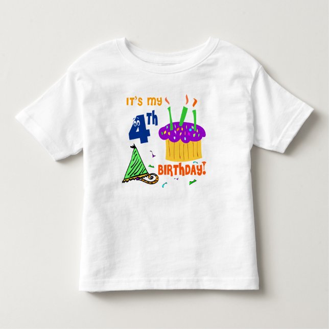 T-shirt 4th Birthday (Devant)