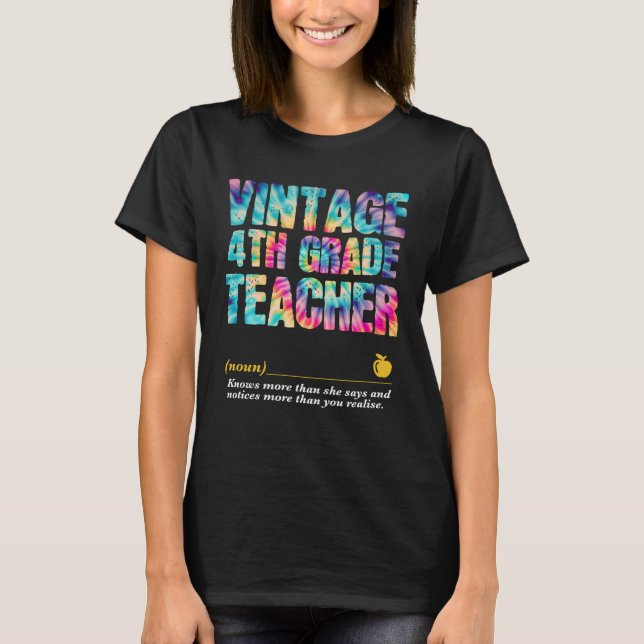 T-shirt 4th Grade Teacher Appreciation Week Back to School (Devant)