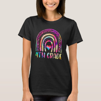 T-shirt 4th Grade Tie Dye Rainbow Welcome Back To School T