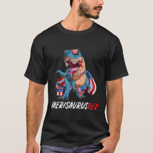 T-shirt 4th July T Rex America Dinosaur Independence Day P