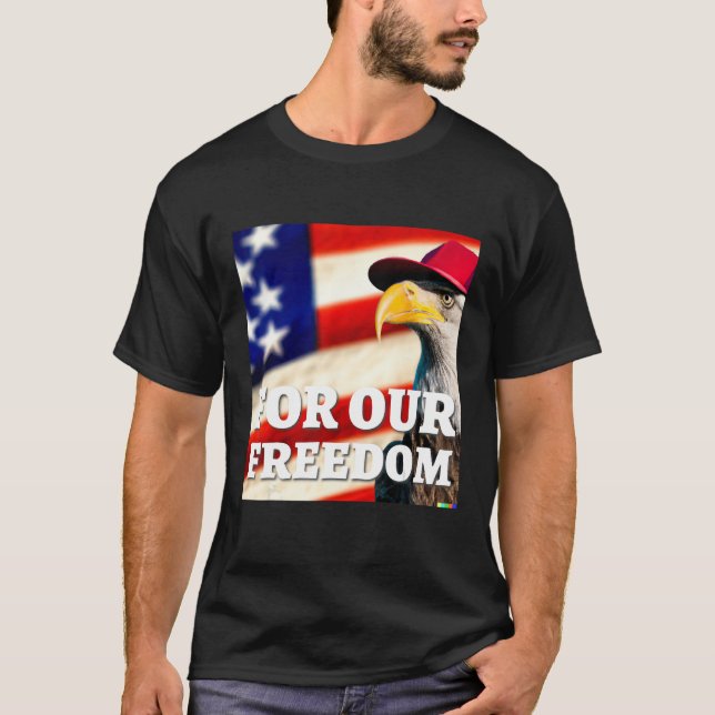 T-shirt 4th of July freedom symbol (Devant)