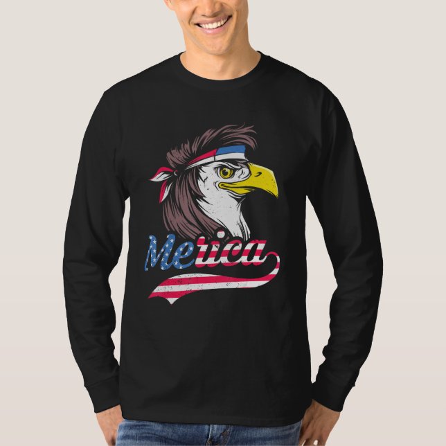 T-shirt 4th Of July US Flag Patriotic Eagle Of Freedom Mer (Devant)