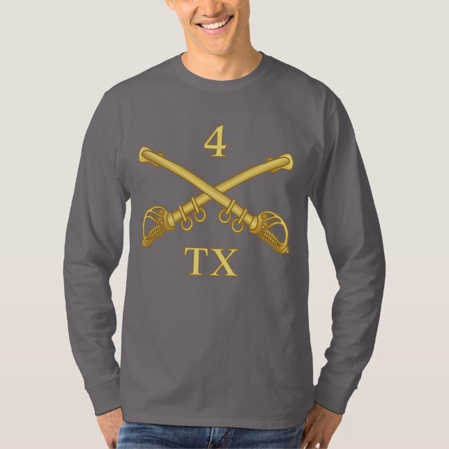 T-shirt 4th Texas Cavalry (Devant)