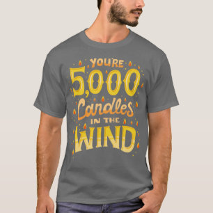 T-shirt 5000 bougies au vent