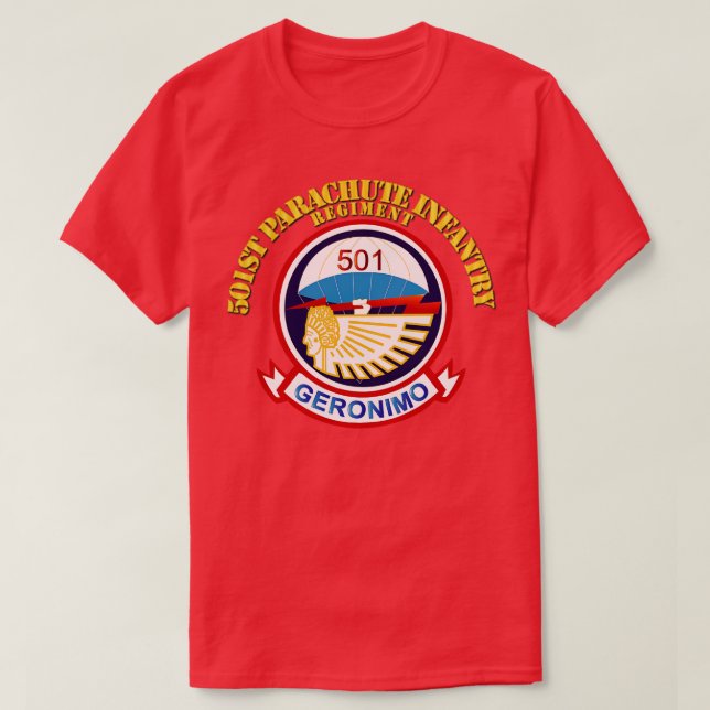 T-shirt 501 Régiment d'infanterie de parachute PP (Design devant)
