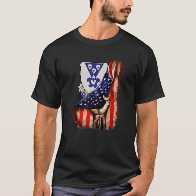 T-shirt 503E Parachute Airborne Infantry Regiment America (Devant)