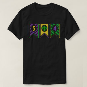 T-shirt 504 Mardi Gras New Orleans Louisiana La State