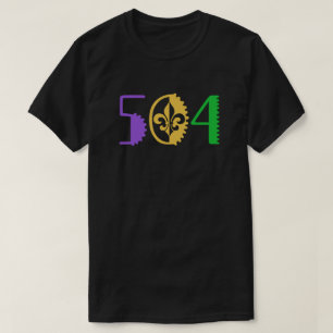 T-shirt 504 Mardi Gras Nouvelle-Orléans Louisiane L'état