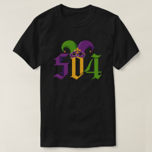 T-shirt 504 Mardi Gras Nouvelle-Orléans Louisiane L'état