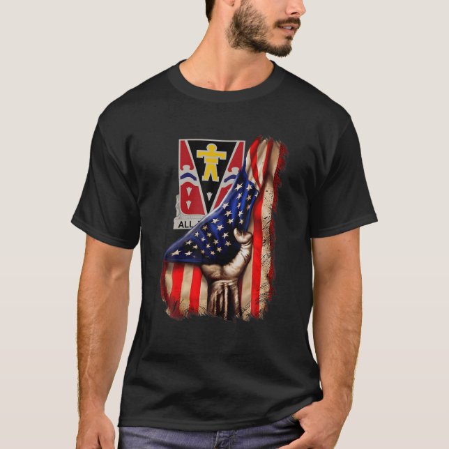 T-shirt 509E Régiment D'Infanterie Aéroportée De Parachute (Devant)