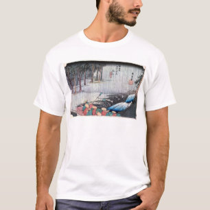 T-shirt 50. 土 山 宿, 重 Tsuchiyama-juku, Hiroshige, Ukiyo-e,