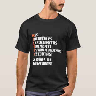 T-shirt 50 Aã±Os De Aventuras