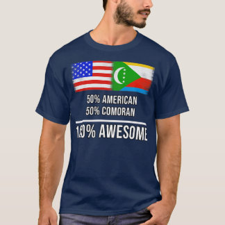 T-shirt 50 American 50 Comoran 100 Cadeau fantastique pour