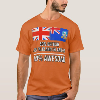 T-shirt 50 Anglais 50 Falkland Islanders 100 Cadeaux fanta