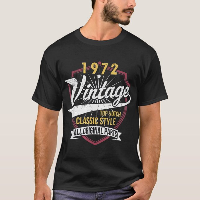 T-shirt 50 Anniversaire 1972 Edition Limitée (Devant)