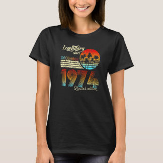 T-shirt 50 Anniversaire Légendaire Depuis Décembre 1973