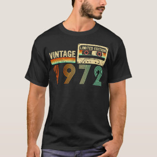 T-shirt 50 Ans 1972 50E Anniversaire Bande De Cassette