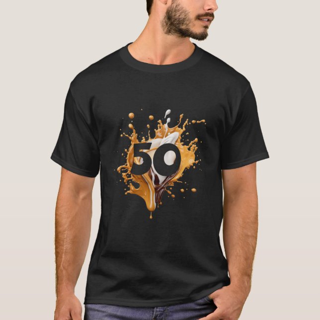 T-shirt 50 ANS 50E ANNIVERSAIRE Longue Tête À Drapeau T Ch (Devant)