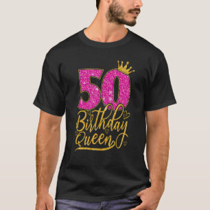 T-shirt 50 ans 50e anniversaire Reine couronne diamant Pin