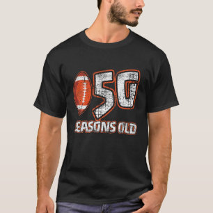 T-shirt 50 Ans 50E Saisons De Football Vieux Funny Footbal