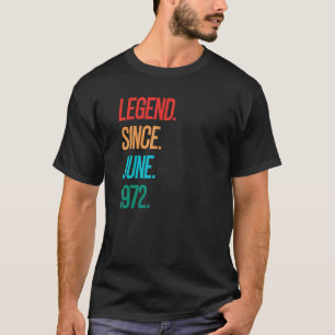 T-shirt 50 ans de légende depuis juin 1972 50e anniversair