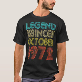 T-shirt 50 ans de légende depuis octobre 1972 50e oiseau