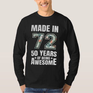 T-shirt 50 ans d'être génial 50e anniversaire Hommes Femme