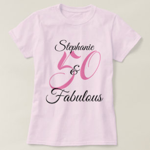 T-shirt 50 ans et Fabuleux Fête d'anniversaire personnalis