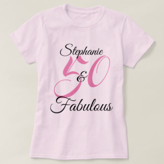 T-shirt 50 ans et Fabuleux Fête d'anniversaire personnalis