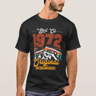 T-shirt 50 Ans Meilleur De 1972 Cassette Limited Edition 5