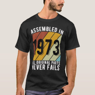 T-shirt 50 Ans Ventilateurs De Voiture Né En 1973 50th Bi