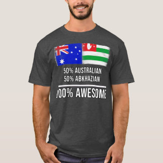 T-shirt 50 Australien 50 Abkhaze 100 Cadeau génial pour Ab