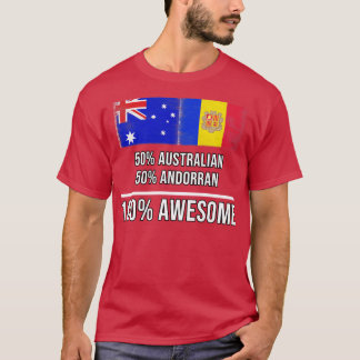 T-shirt 50 Australien 50 Andorre 100 Cadeau génial pour Et