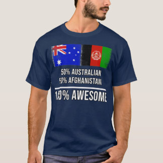 T-shirt 50 Australiens 50 Afghanistani 100 Cadeau génial p