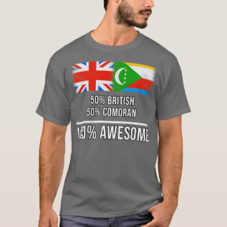 T-shirt 50 British 50 Comoran 100 Cadeau fantastique pour 
