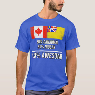 T-shirt 50 Canadiens 50 Niuean 100 Cadeau fantastique pour