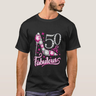 T-shirt 50 Cinquante ans et Fabuleuse pour les Dames