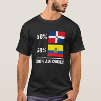 T-shirt 50 Dominican Republic 50 Équateur Ecuadorian Flag 