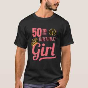 T-shirt 50 E Anniversaire Fille 50E Anniversaire Cadeaux