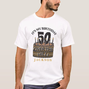 T-shirt 50 et au-dessus de la partie de colline -