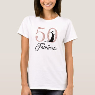 T-shirt 50 et cadeau d'anniversaire fabuleux