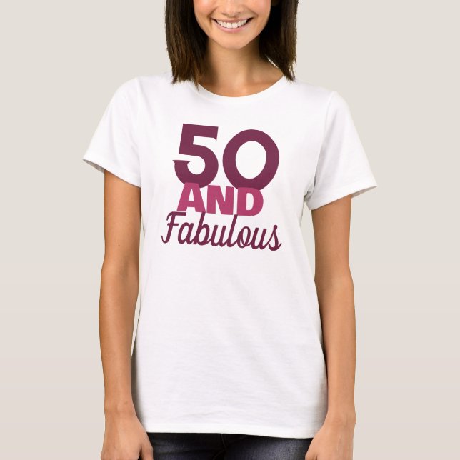 T-shirt 50 et fabuleux (Devant)